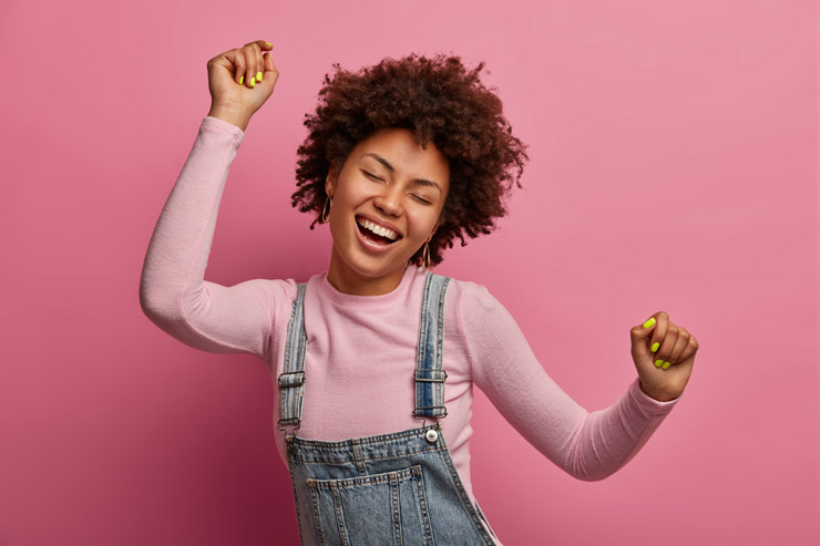 Happy person